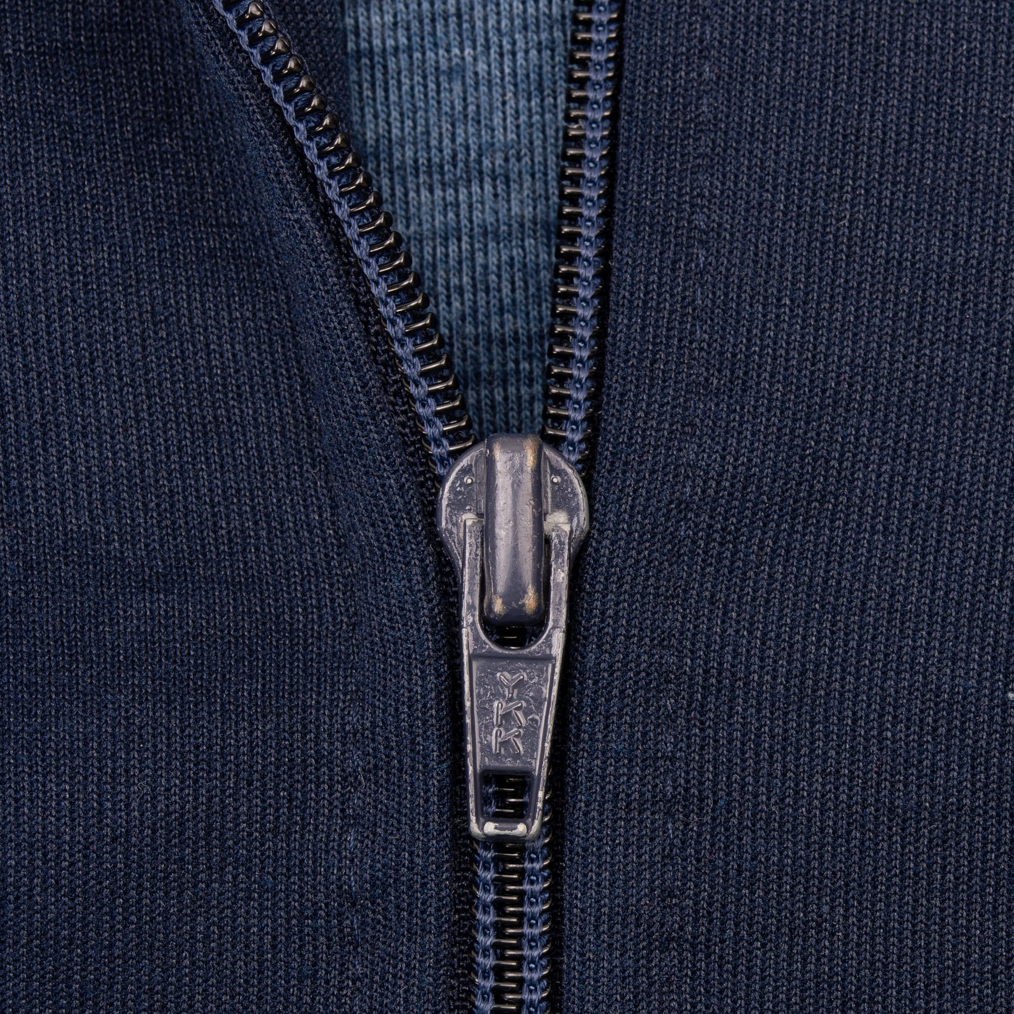 VINTAGE ADIDAS 3 STRIPES BLUE TRACKSUIT JACKET 1970S SIZE MEDIUM MADE IN USA