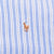 VINTAGE POLO RALPH LAUREN BLUE STRIPED SHIRT SIZE SMALL