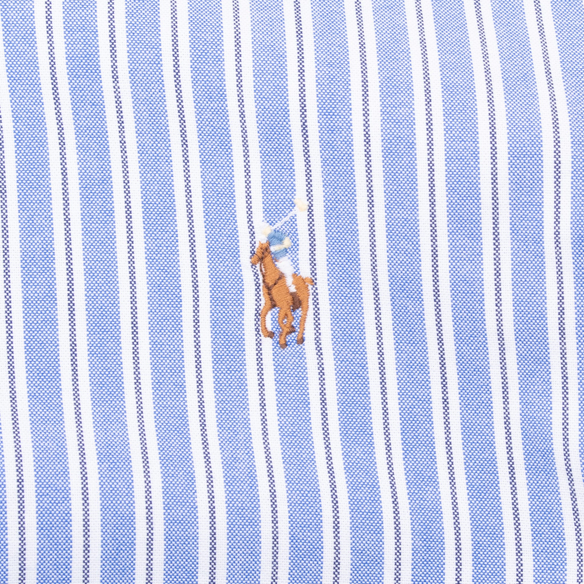 VINTAGE POLO RALPH LAUREN BLUE STRIPED SHIRT SIZE SMALL