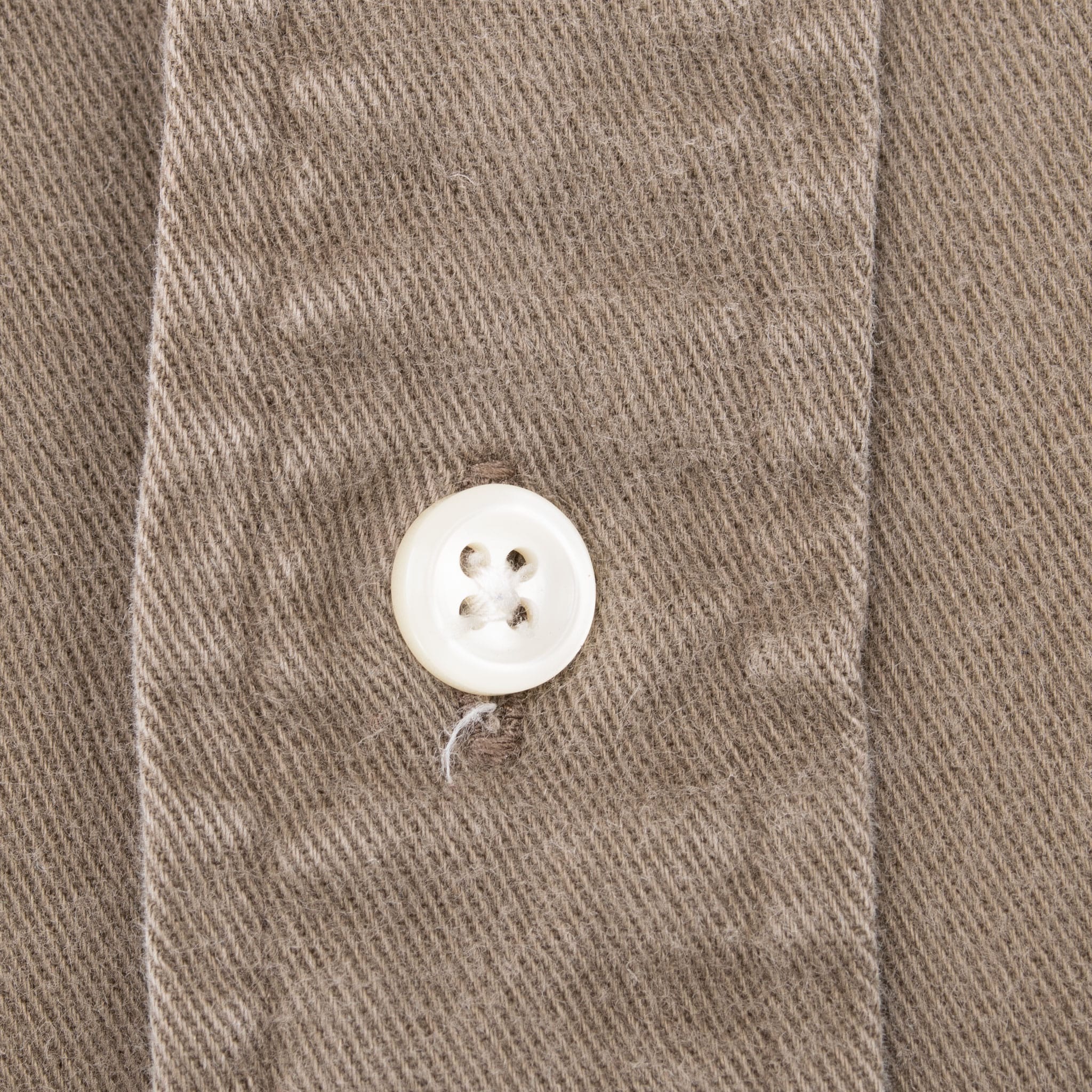 VINTAGE RALPH LAUREN KHAKI BROWN SHIRT 1990S SIZE XL