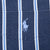 VINTAGE POLO RALPH LAUREN BLUE WHITE STRIPED SHIRT 1990S MEDIUM