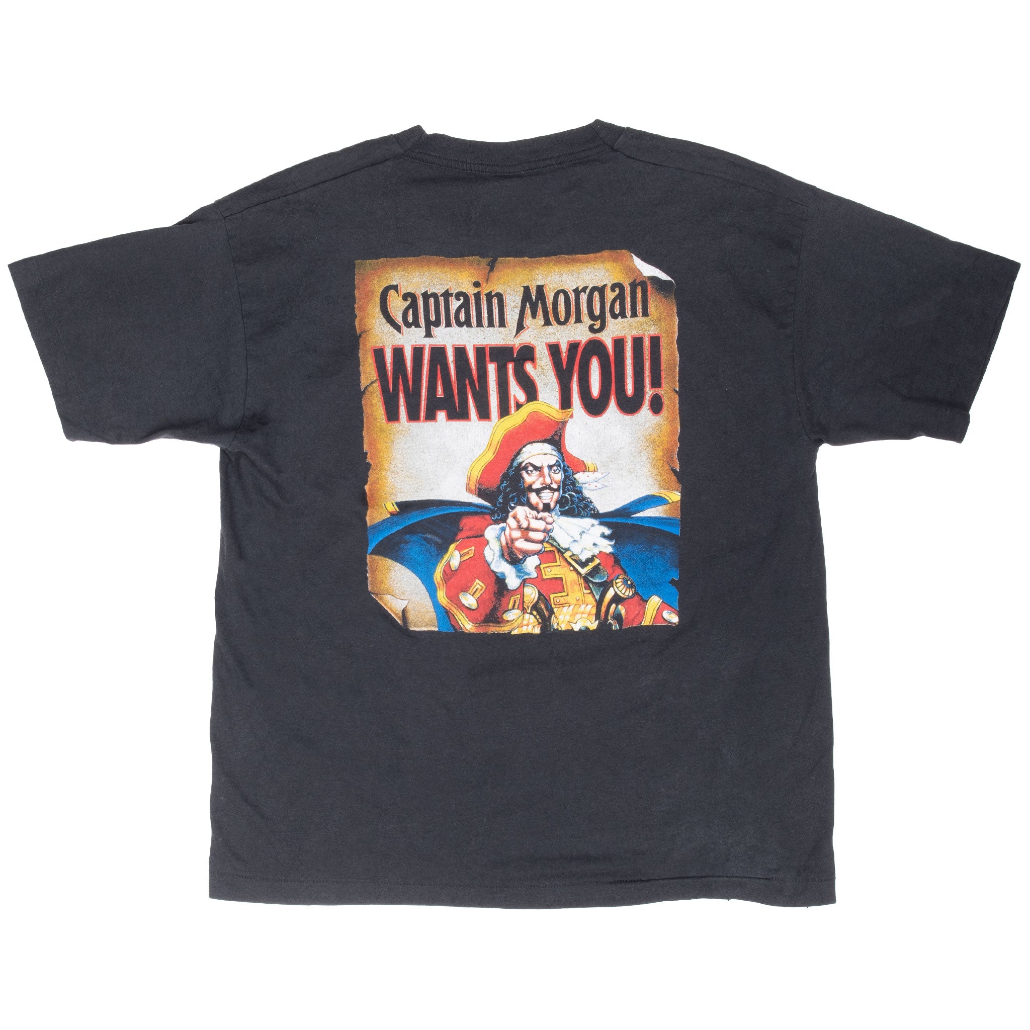 Vintage Captain Morgan Challenge Tee Shirt 1990S Size XL Made In Usa With Single Stitch Sleeves