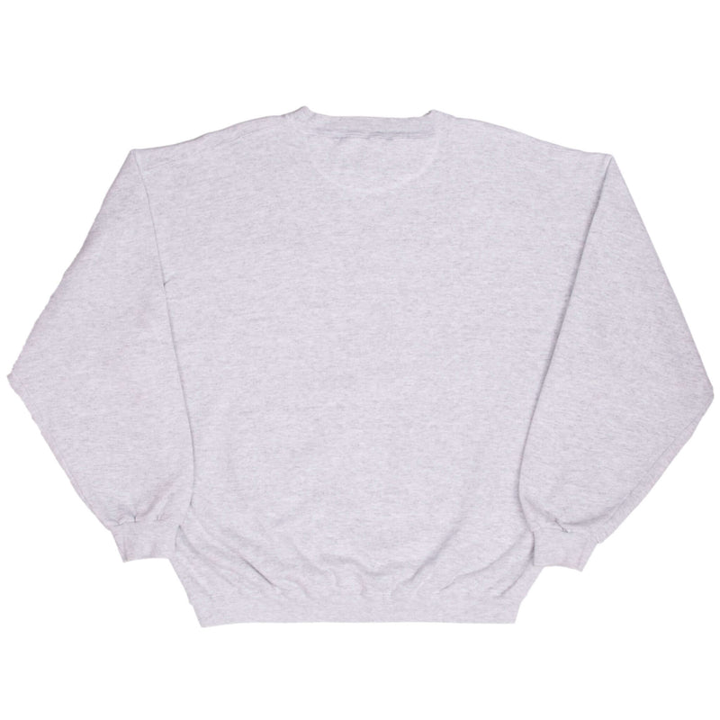 Vintage Stanford University Grey Crewneck Sweatshirt 1990S Size Medium Made In Usa