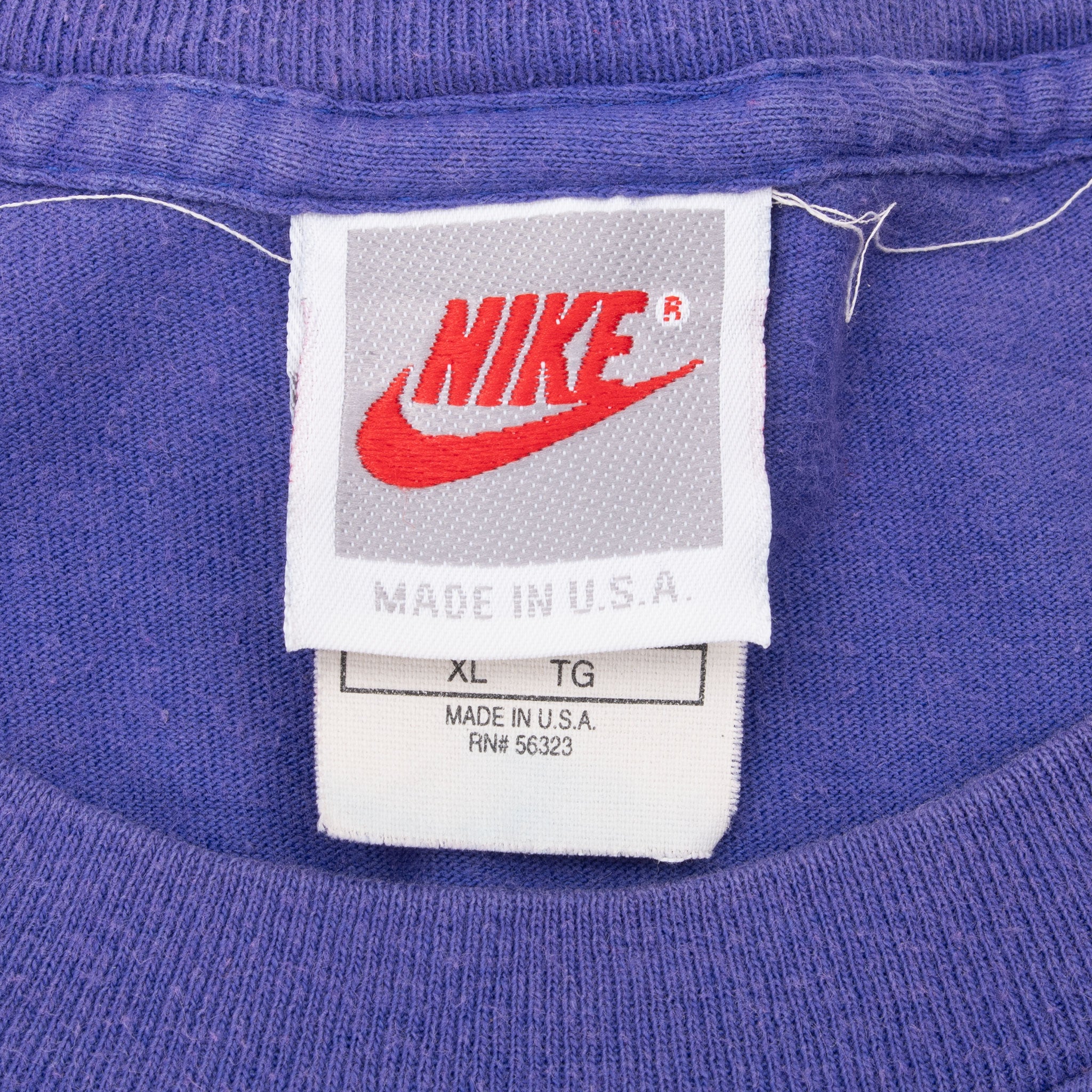 Vintage Nike Hoop Heroes Chucky Mikey Scottie Late 1980S Tee Shirt Size Large Made In Usa