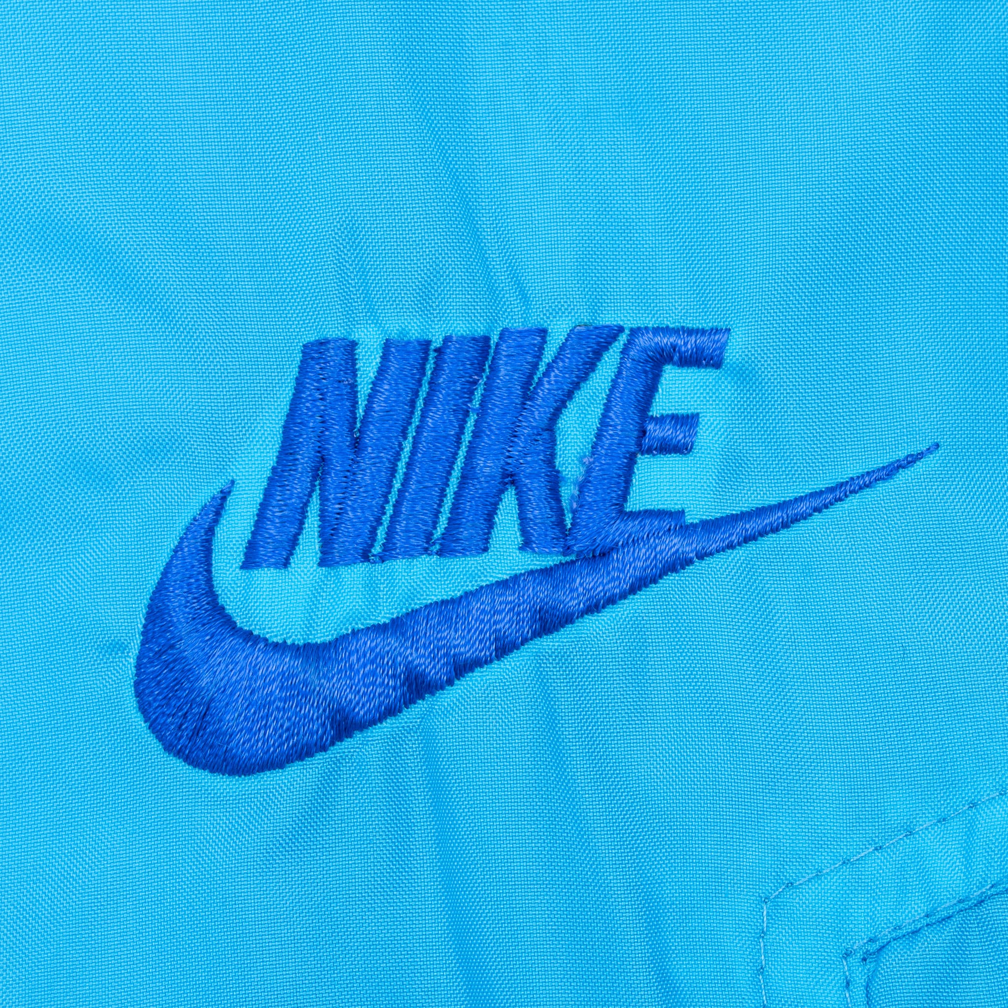 VINTAGE NIKE BLUE WINDBREAKER JACKET LATE 1980S SIZE MEDIUM