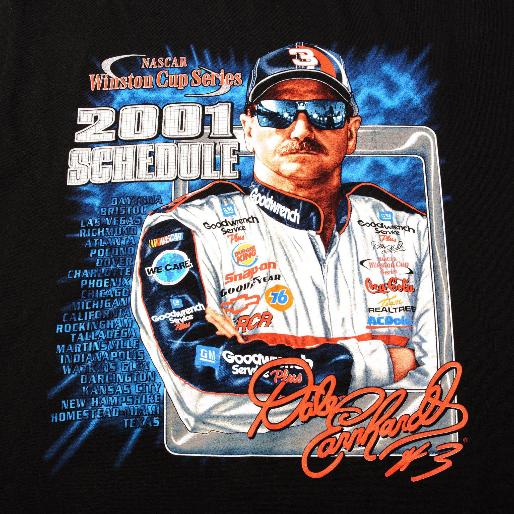 VINTAGE NASCAR DALE EARNHARDT TEE SHIRT 2000S SIZE XL