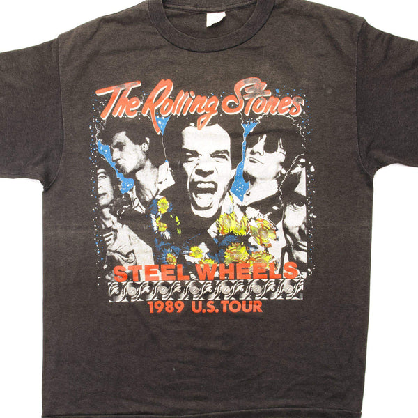 CAMISETA VINTAGE DE LOS ROLLING STONES 1989 TALLA GRANDE FABRICADA EN EE. UU.