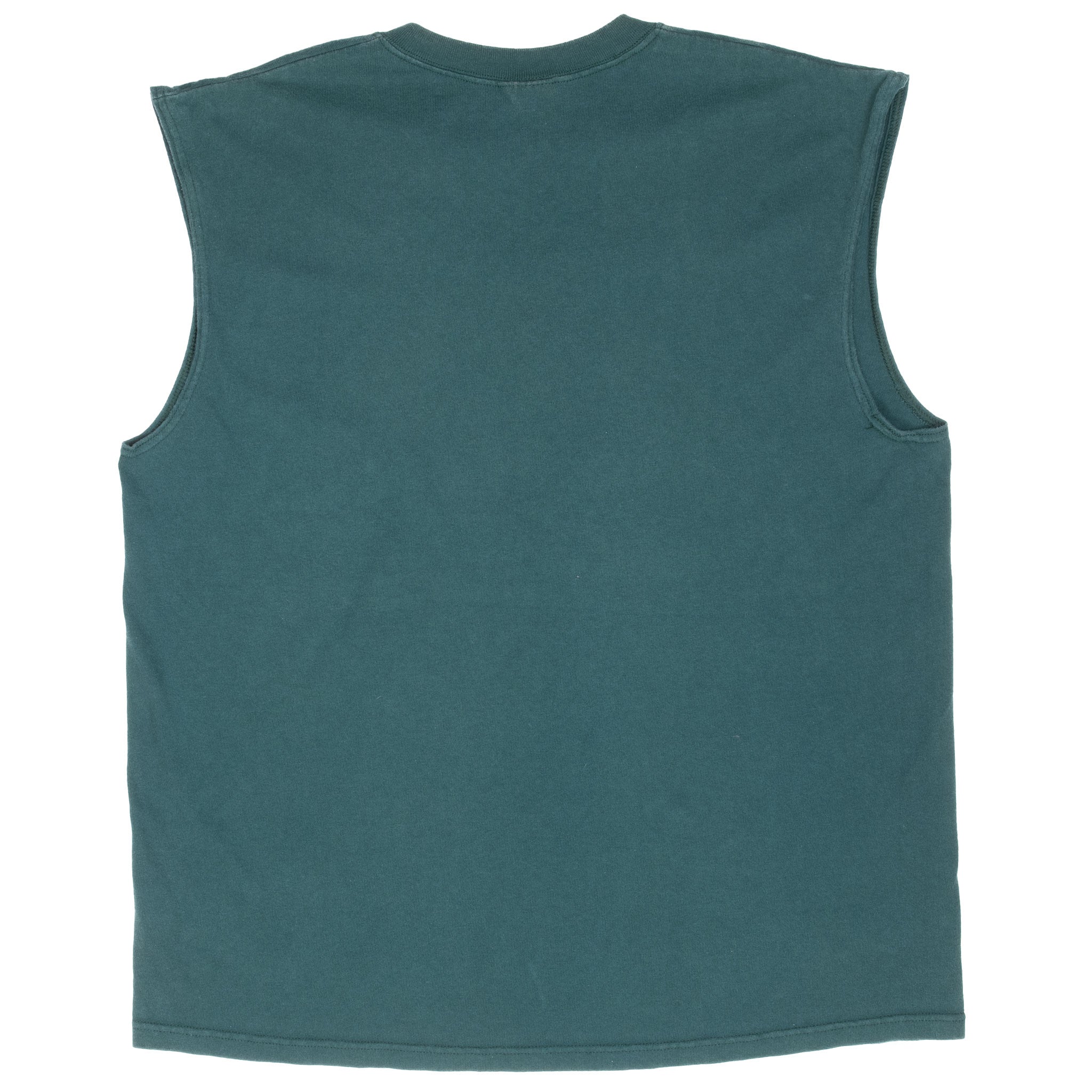 Vintage Nike Classic Swoosh Green Tank Top Tee Shirt 1990S Size Large Made In Usa