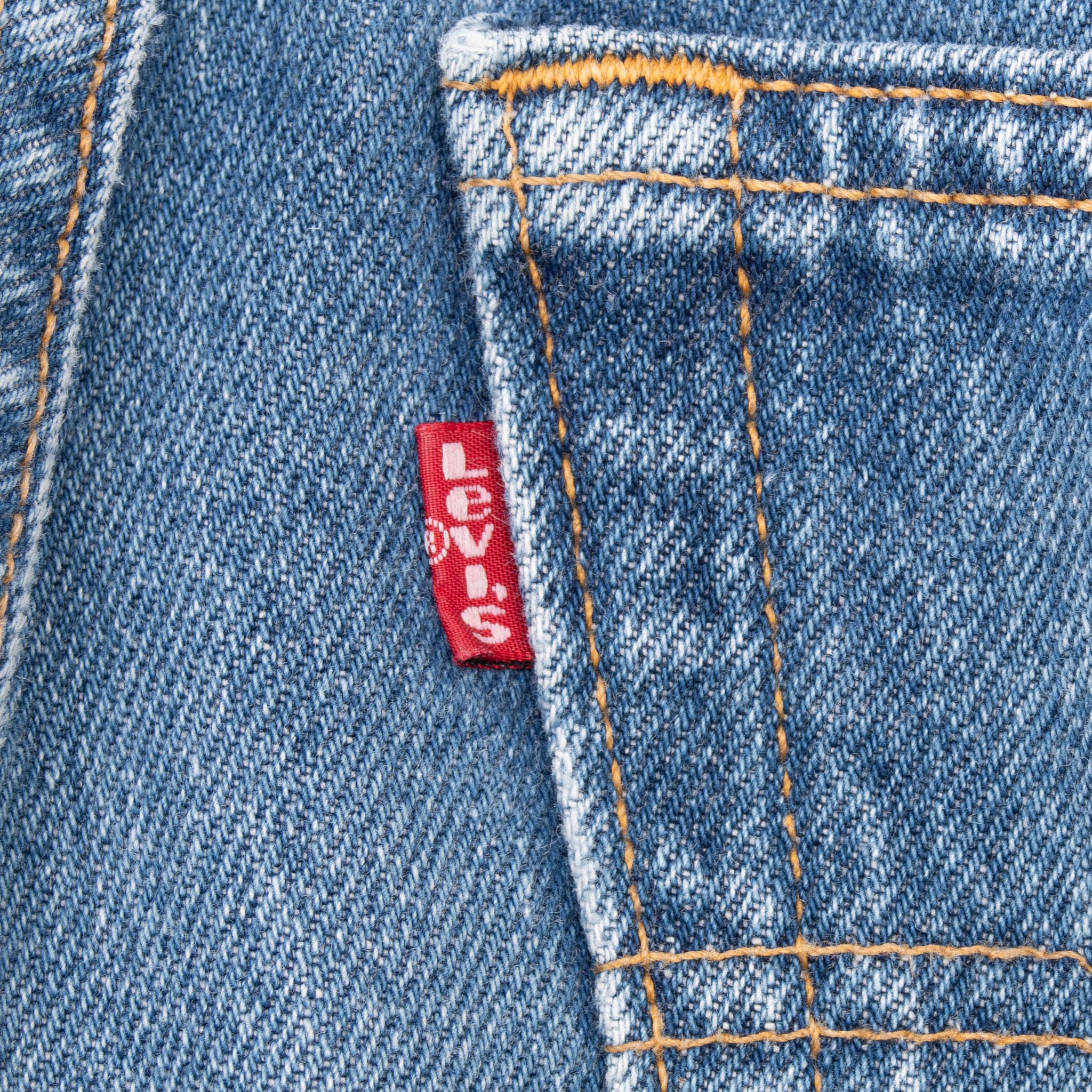 VINTAGE LEVIS 501 JEANS BLUE INDIGO SIZE 31X29 1990S MADE IN USA
