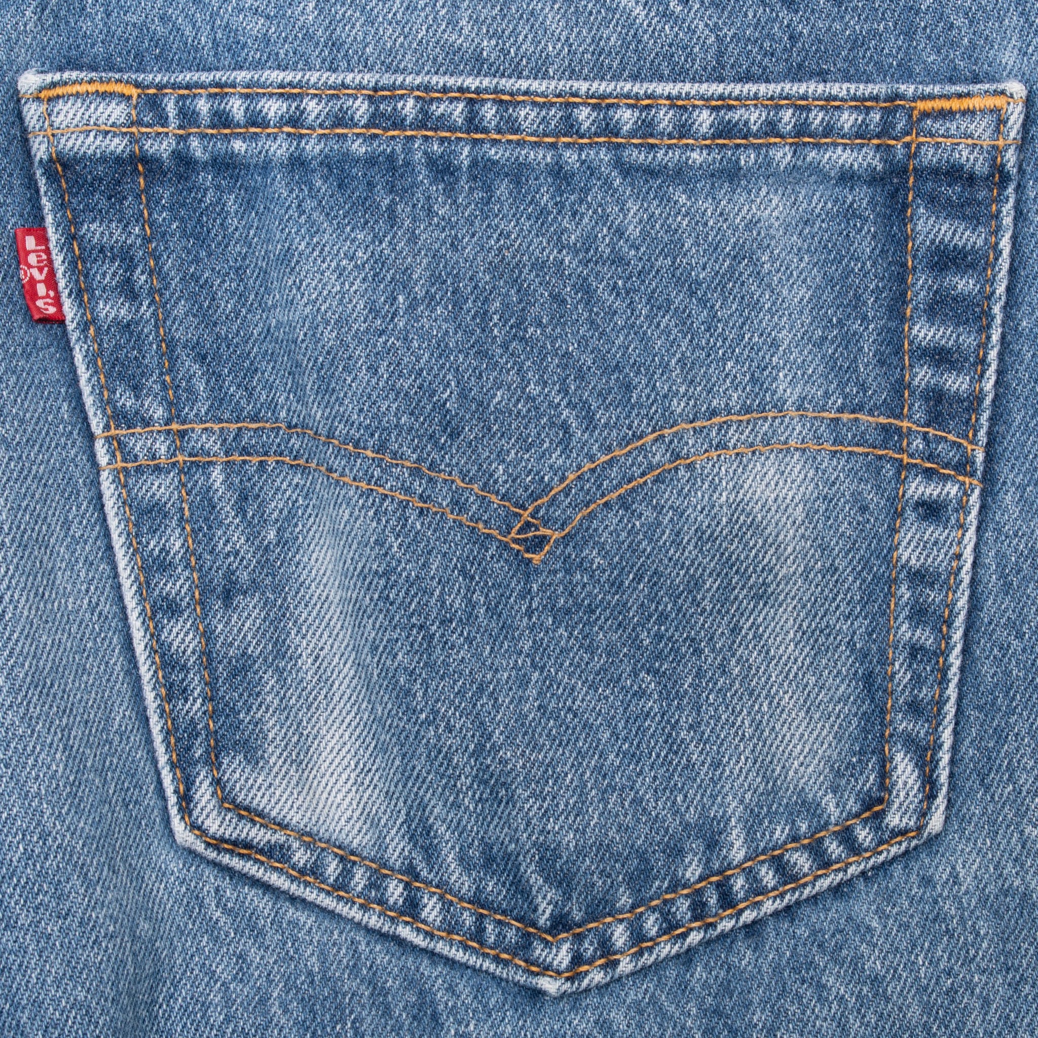 VINTAGE LEVIS 501 JEANS BLUE INDIGO SIZE 31X29 1990S MADE IN USA