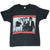Full front view of black Rolling Stones Steel Wheels North American Tour 1989 T-shirt