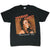 Full front view of black Mariah Carey Charmbracelet Tour T-shirt with portrait print