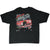 Back of black Dale Earnhardt Jr. NASCAR T-shirt with red No. 8 race car graphic