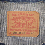 Vintage Levis Type 1 First Japanese Denim Jacket Big E 1990S Size 40   70502XX