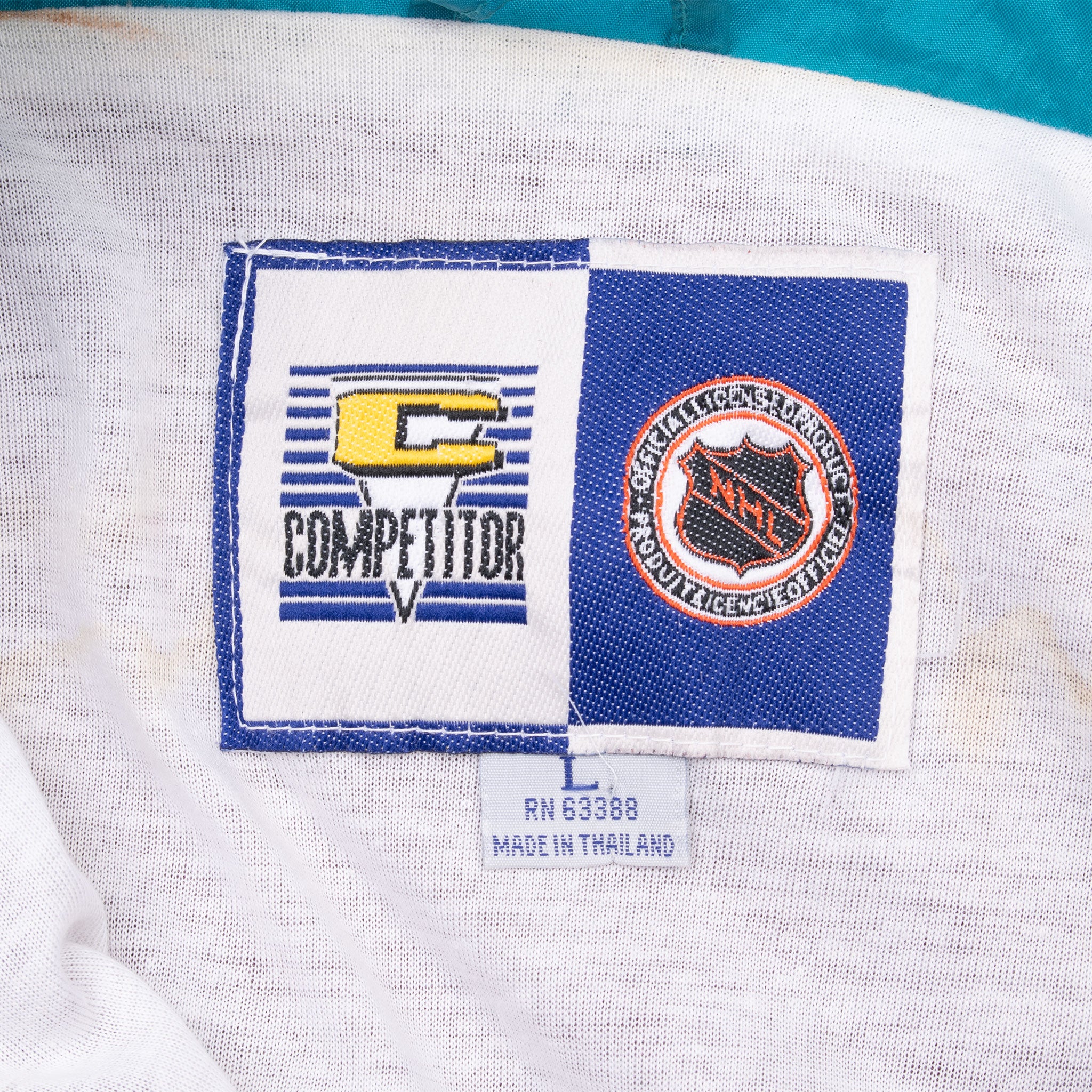 Vintage Nhl Anaheim Mighty Ducks Windbreaker Jacket 1990S Size Large