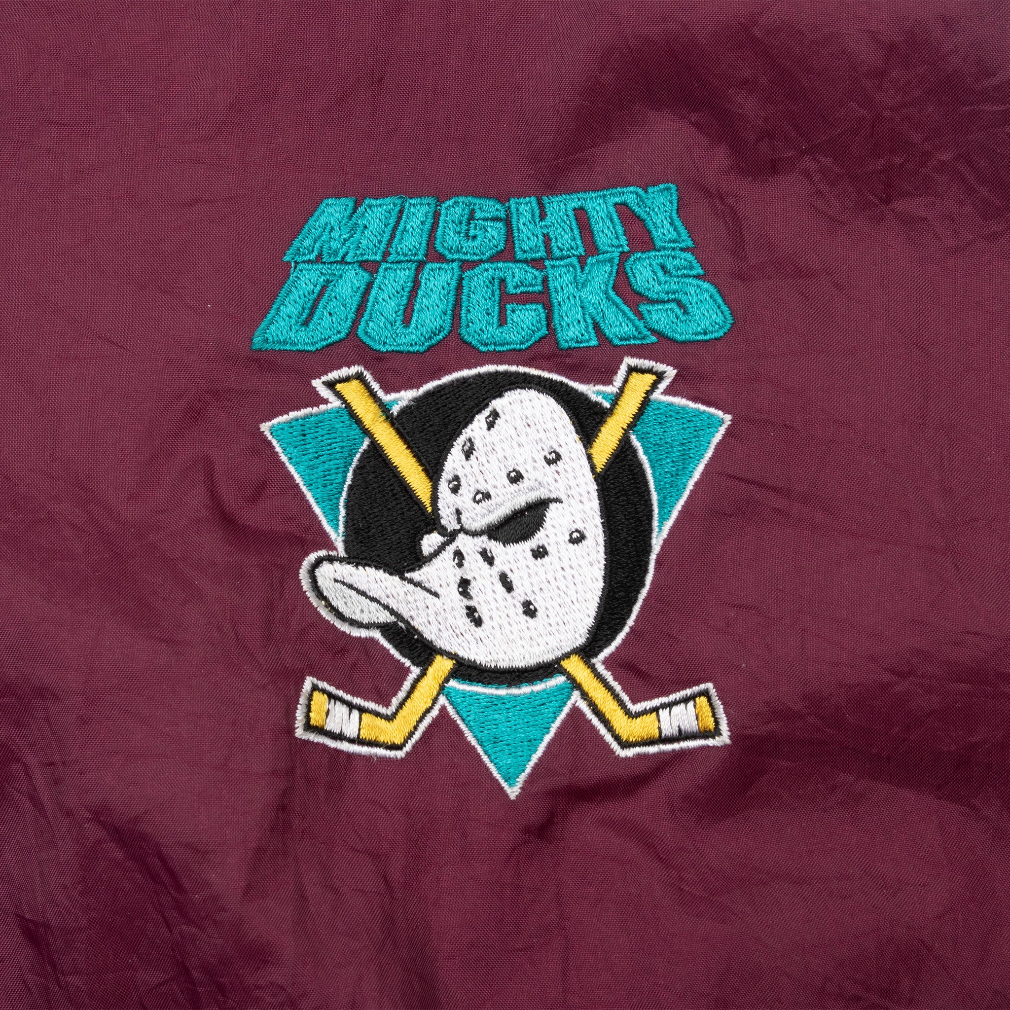 Vintage Nhl Anaheim Mighty Ducks Windbreaker Jacket 1990S Size Large