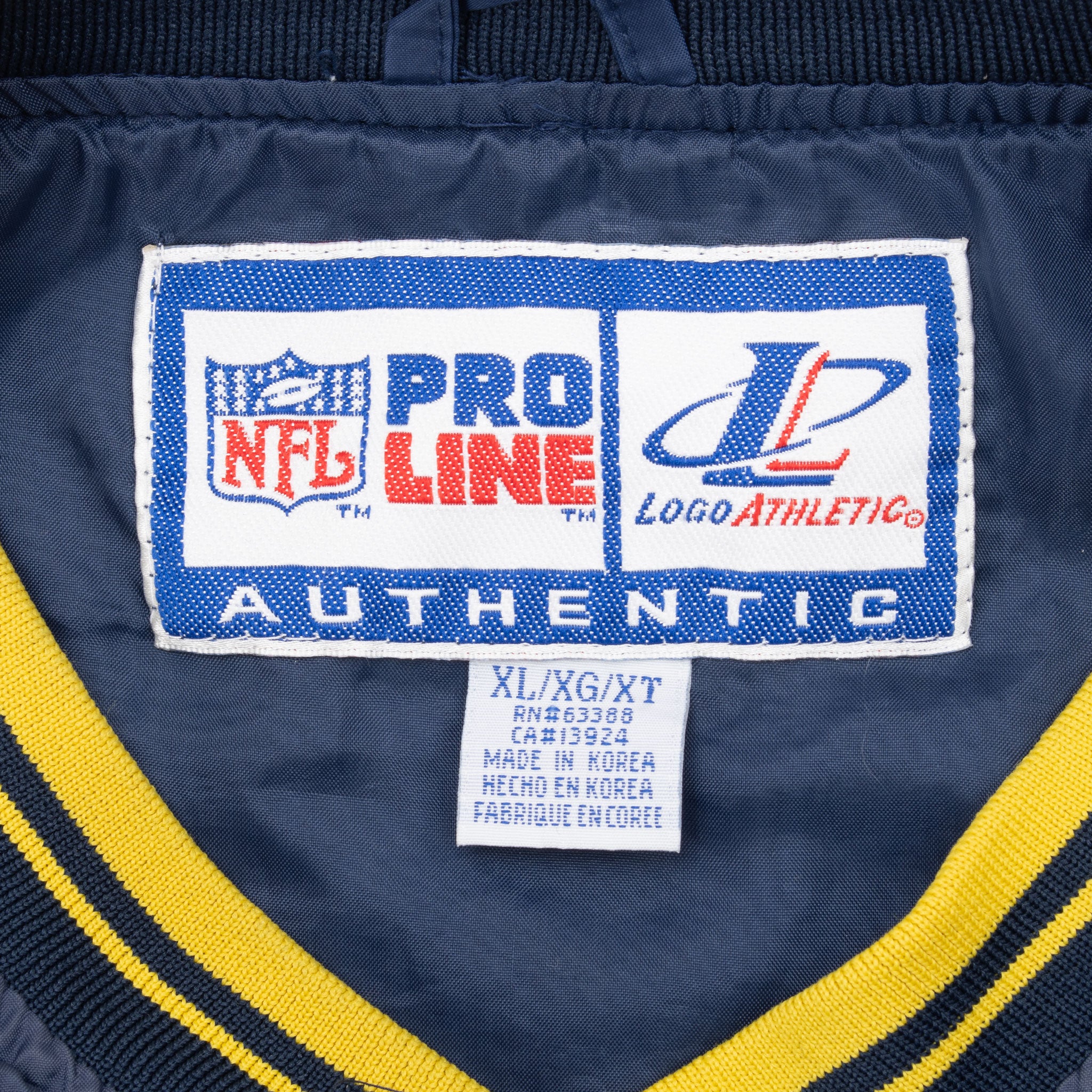 Vintage Nfl San Diego Chargers Pullover Windbreaker Jacket 1990S Size XL