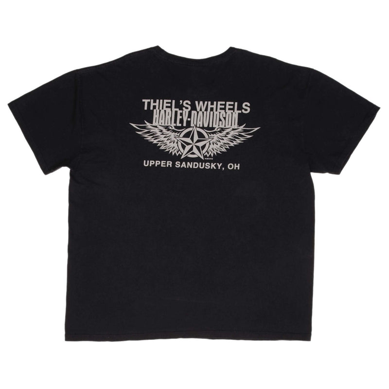 Vintage Harley Davidson Upper Sandusky Oh Tee Shirt Size 3XL