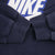 Vintage Navy Blue Nike Spellout Swoosh Hoodie 2000S Size Large