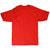 Back of red Tampa Bay Buccaneers T-shirt with a plain design