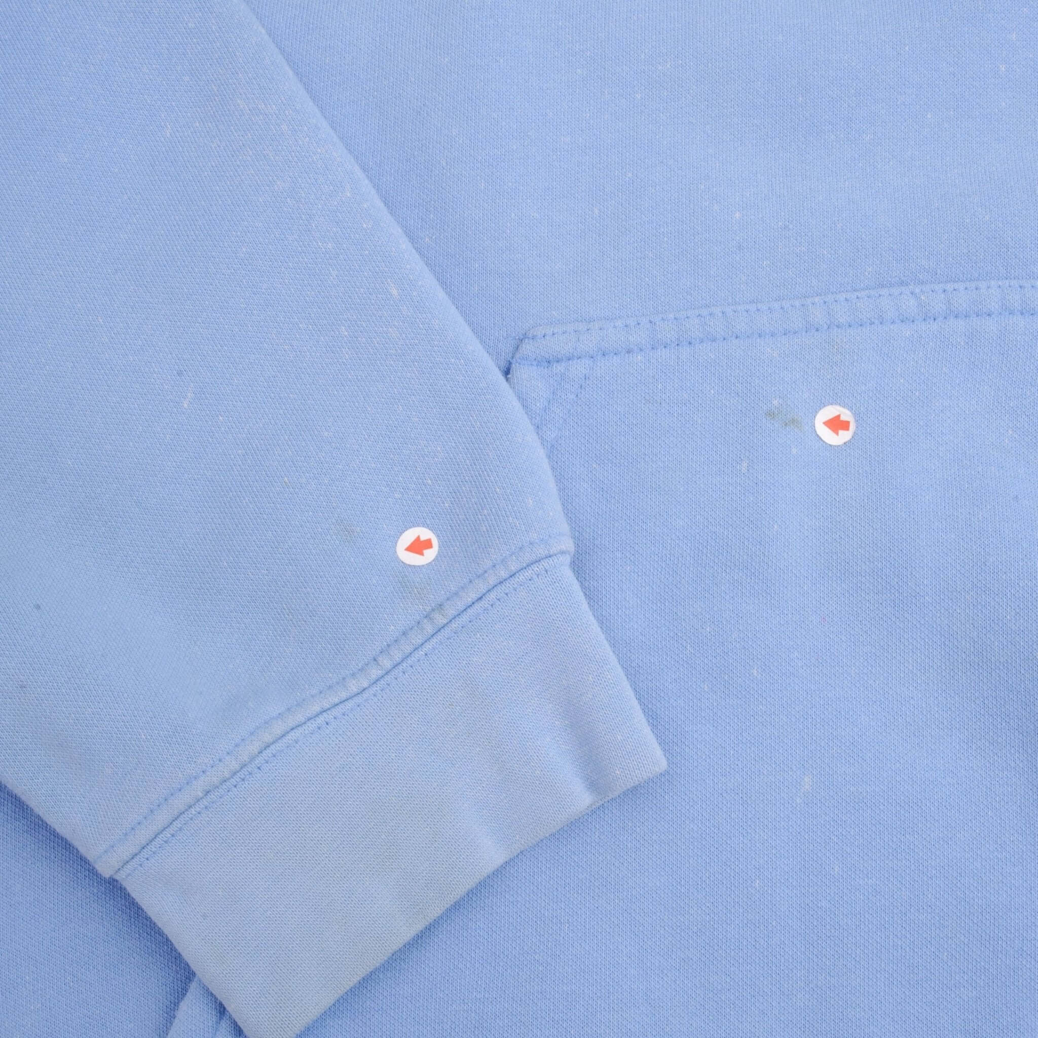 VINTAGE NIKE SPELLOUT SWOOSH BLUE HOODIE SWEATSHIRT 2000S SIZE XL