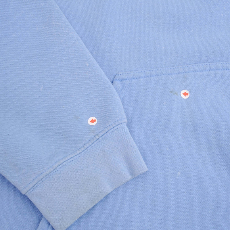 VINTAGE NIKE SPELLOUT SWOOSH BLUE HOODIE SWEATSHIRT 2000S SIZE XL