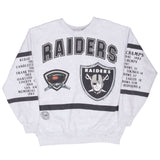 Vintage Nfl Oakland Raiders All Over Print 1990S Sweatshirt Size XL Made In Usa