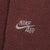 Vintage Nike Air Force One Spellout Burgundy Hoodie 1990S Size XL Made In USA