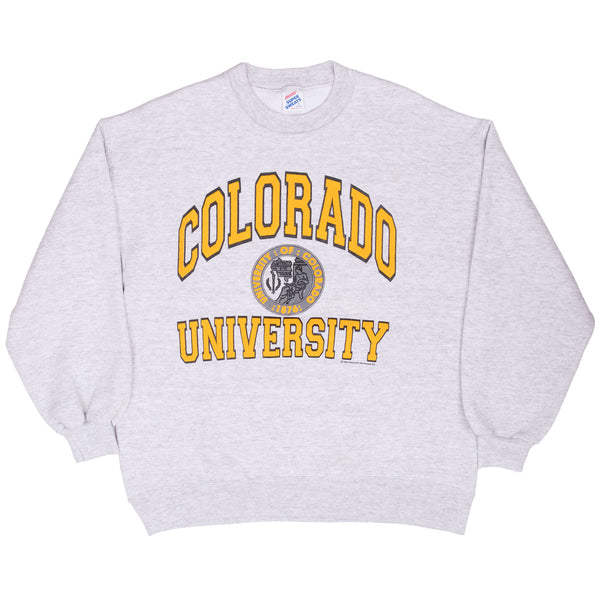 Vintage Colorado University Sweatshirt 1989 Size XL Made In Usa