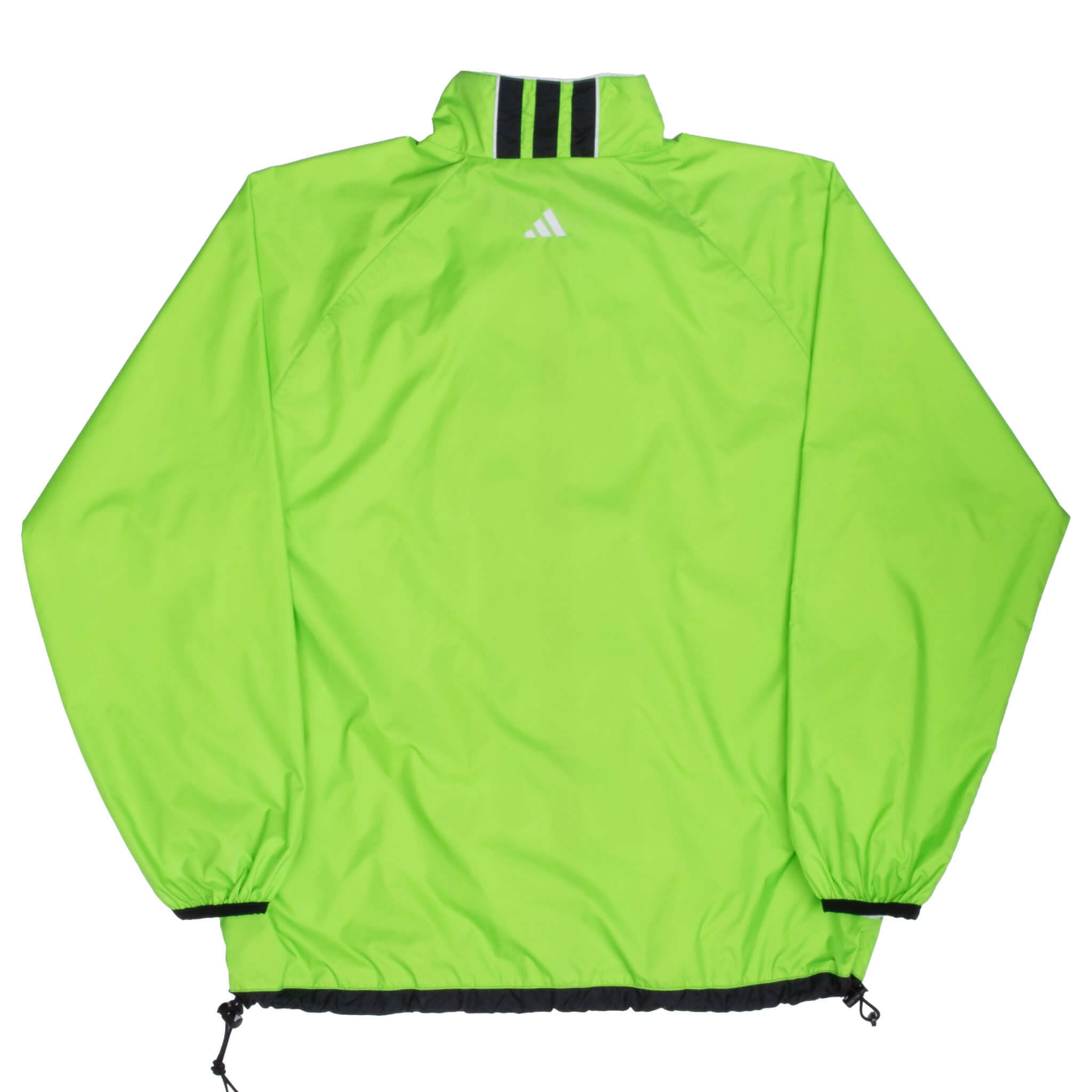 Vintage Adidas Neon Green Windbreaker Jacket 1990S Size Large