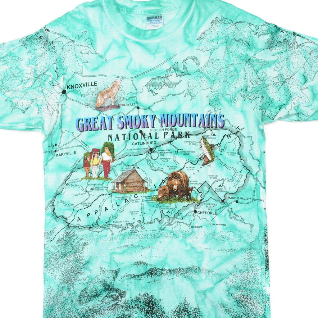 VINTAGE GREAT SMOKY MOUNTAINS NATIONAL PARK TEE SHIRT 1992 MEDIUM MADE IN USA