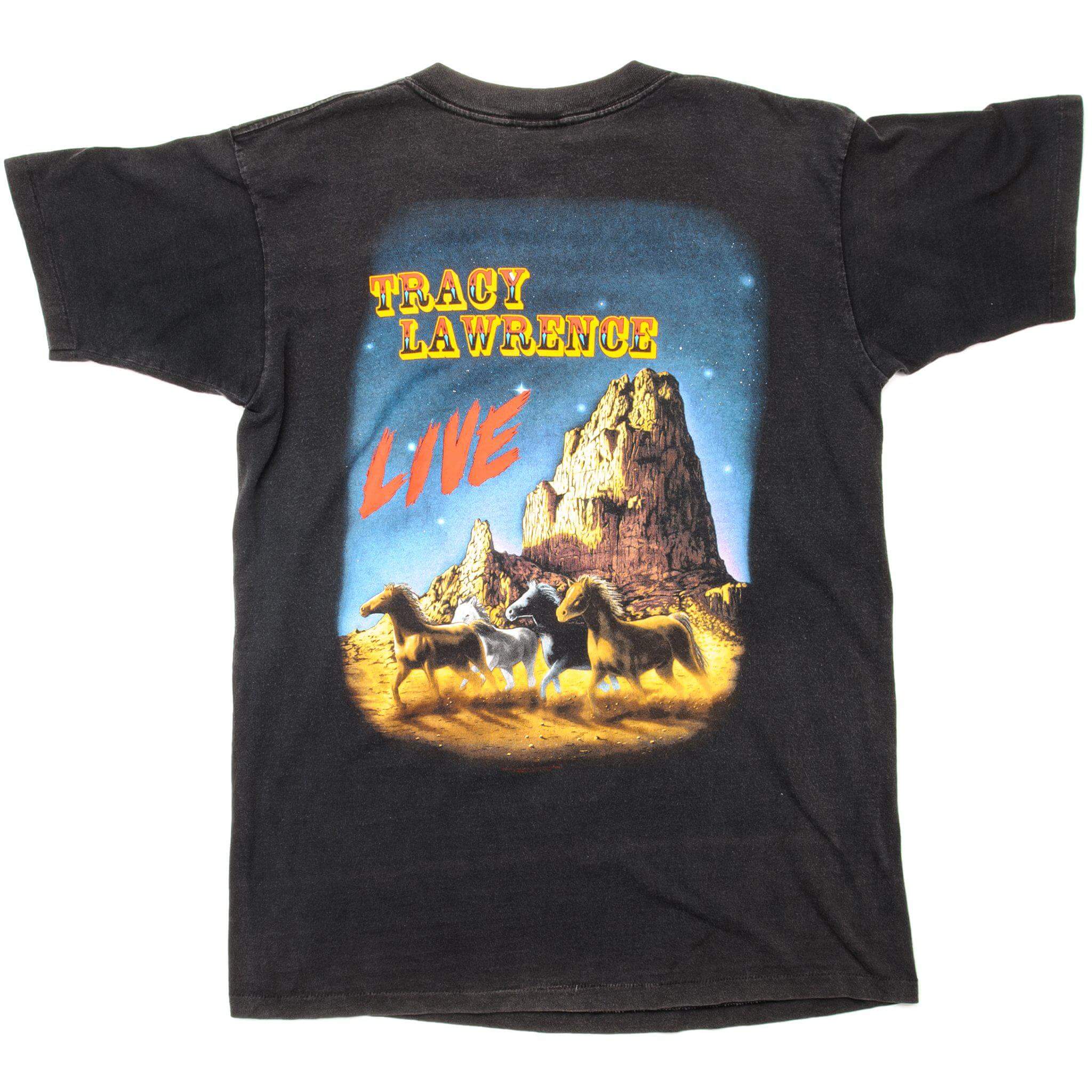 VINTAGE TRACY LAWRENCE LIVE TEE SHIRT 90s SIZE LARGE MADE IN USA