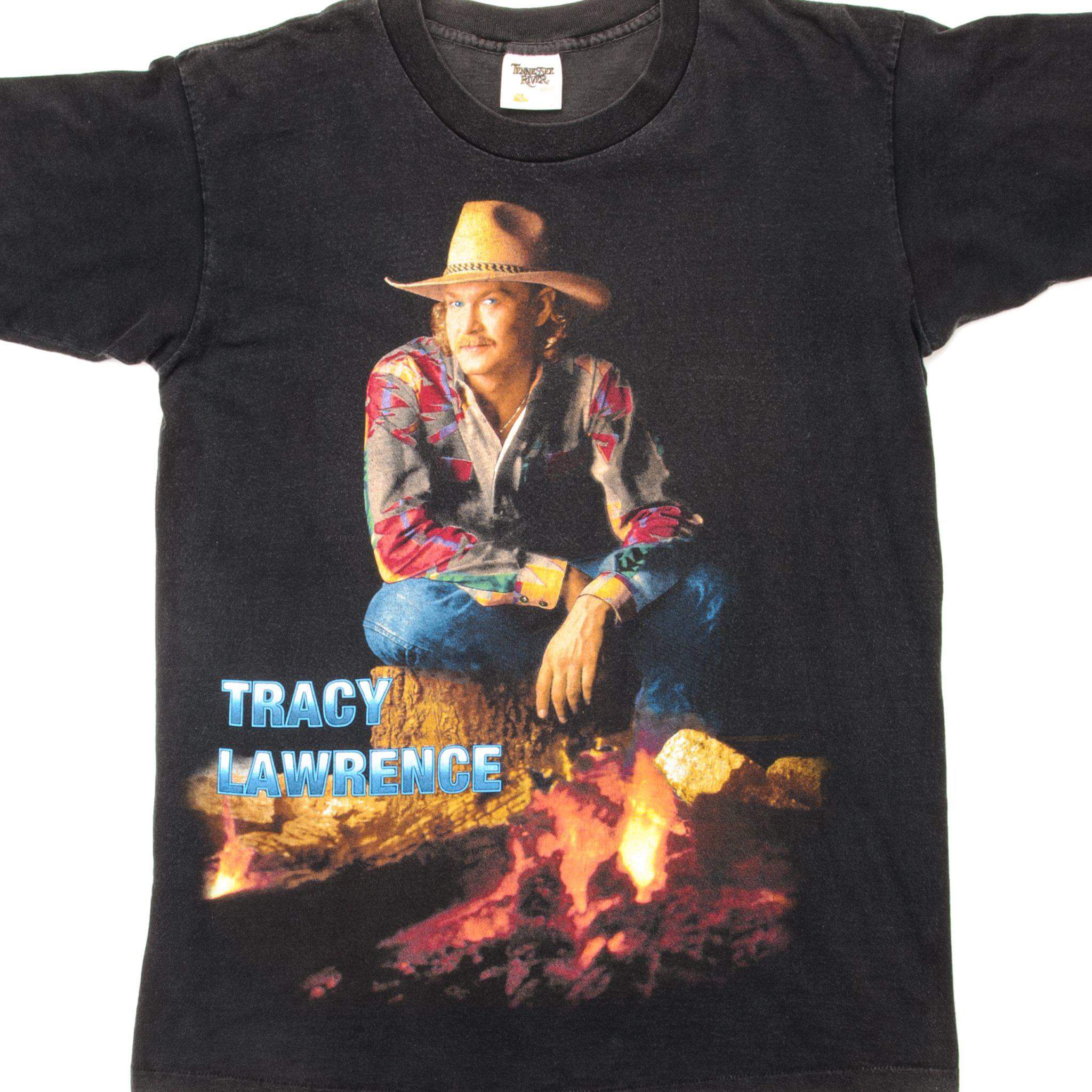 VINTAGE TRACY LAWRENCE LIVE TEE SHIRT 90s SIZE LARGE MADE IN USA