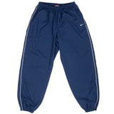 Vintage Nike Classic Swoosh Blue Nylon Track Pants 2000S Size Medium