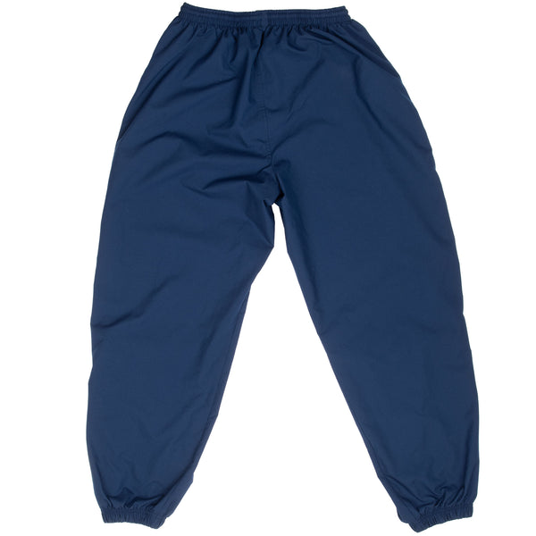 Vintage Nike Classic Swoosh Blue Nylon Track Pants 2000S Size Medium