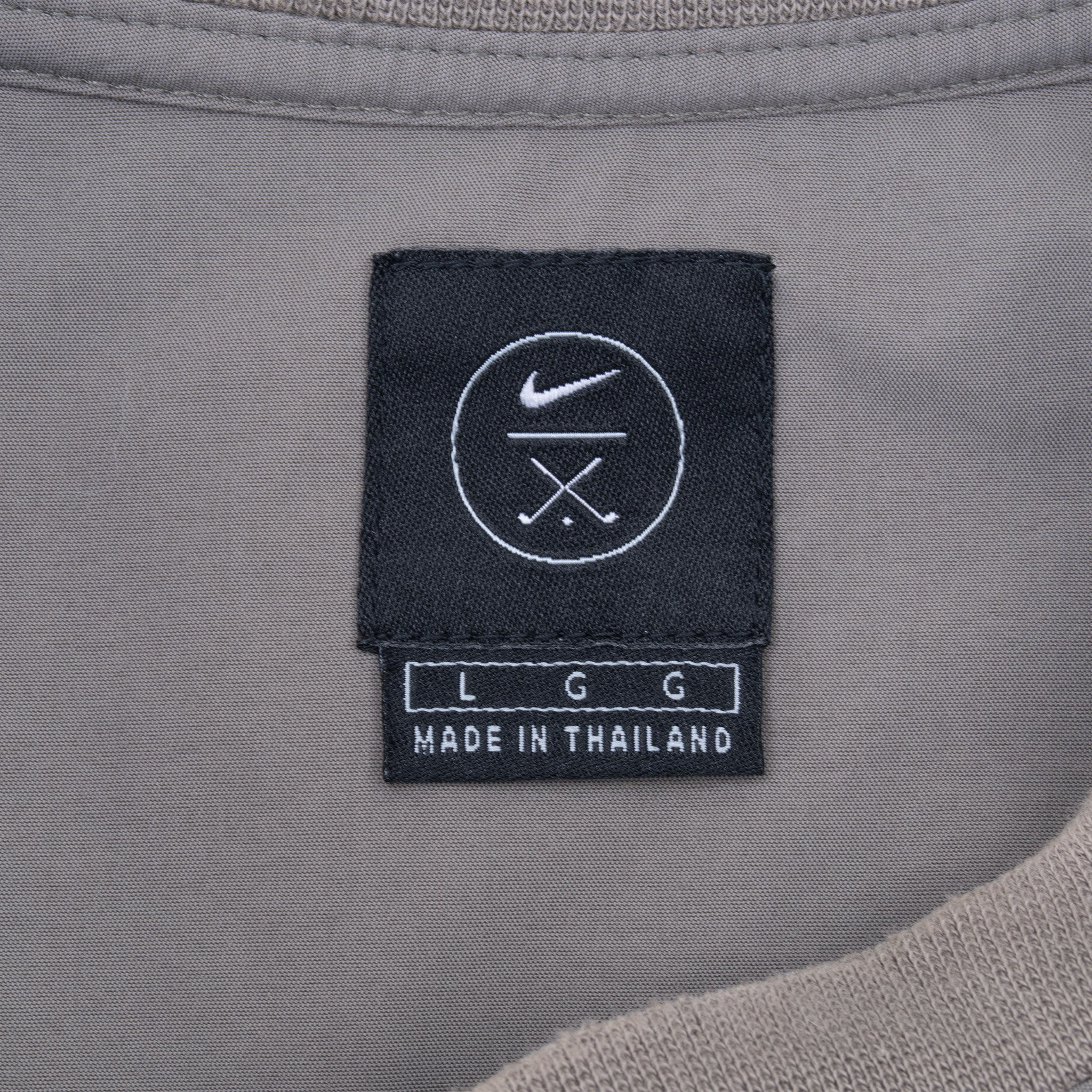 Vintage Nike Golf Beige Windbreaker Pullover Jacket 1990S Size Large