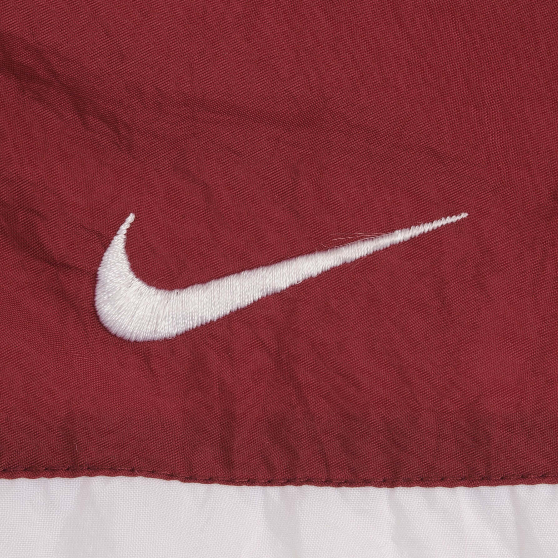 Vintage Nike Windbreaker White & Red Jacket Size XL 1990S