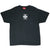 Full front view of black West Coast Choppers Top Fuel Team T-shirt
