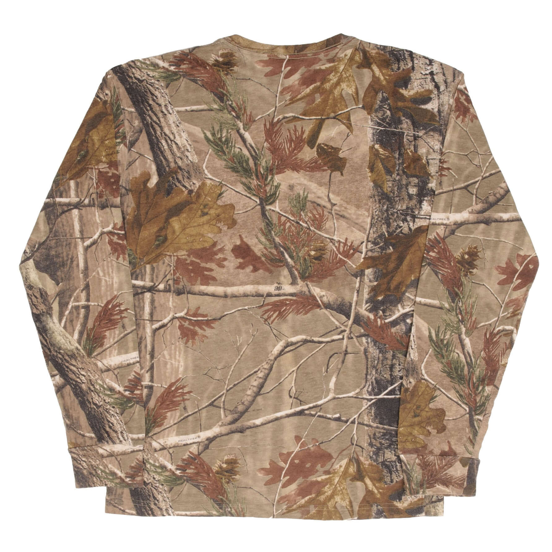 Vintage Hunting Realtree Aphd Camo Long Sleeve Pocket Tee Shirt Size Medium