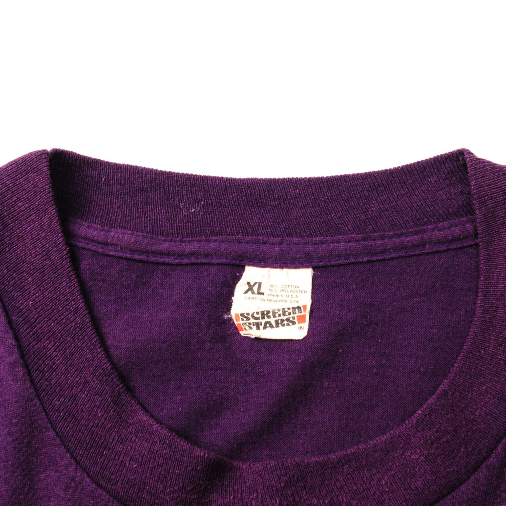 VINTAGE NBA LA LAKERS TEE SHIRT 1980S SIZE LARGE MADE IN USA