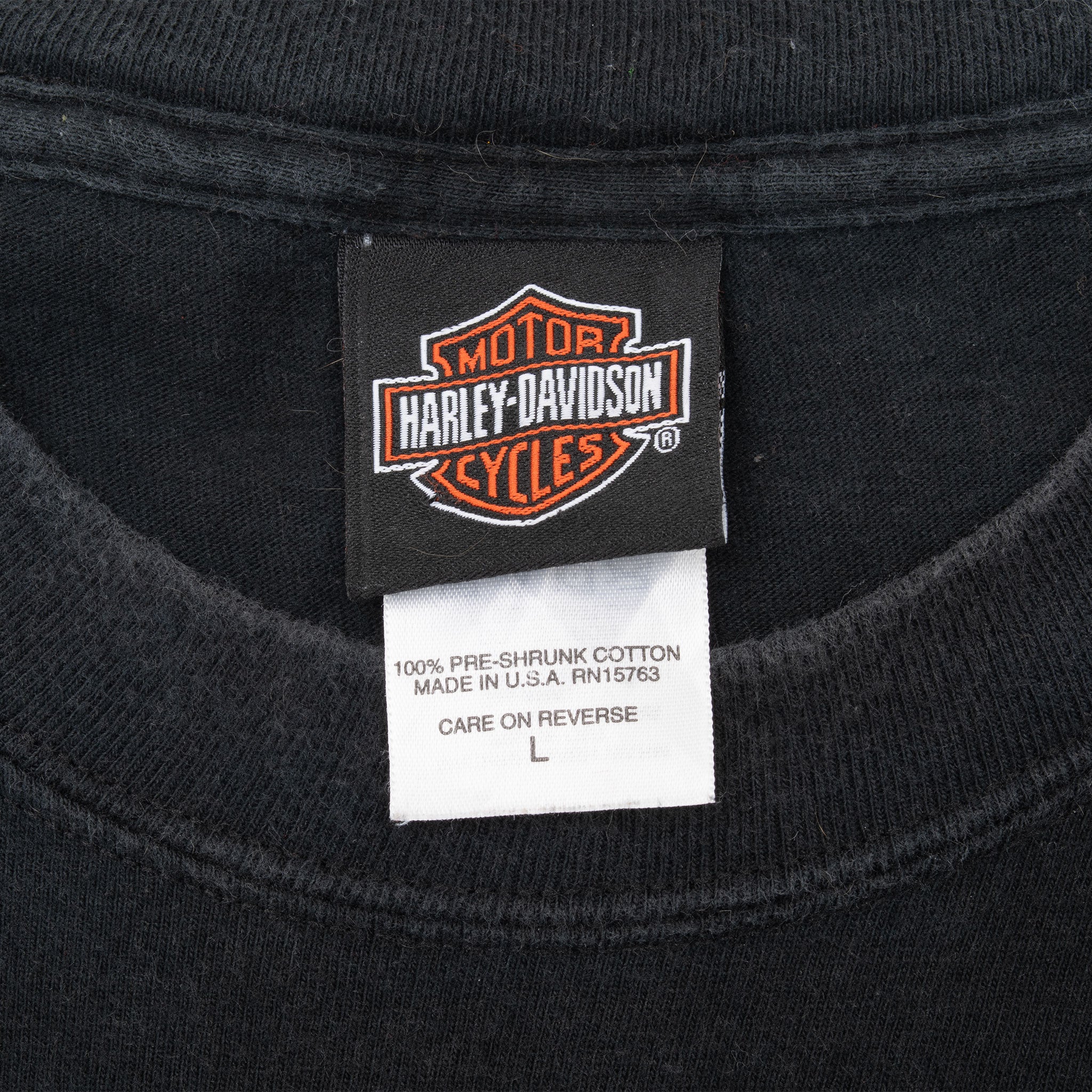 Vintage Harley Davidson Junction City Kansas 2004 Tee Shirt Large Made In Usa