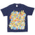 VINTAGE THE SIMPSONS ALL CHARACTERS TEE SHIRT 2007 SIZE MEDIUM