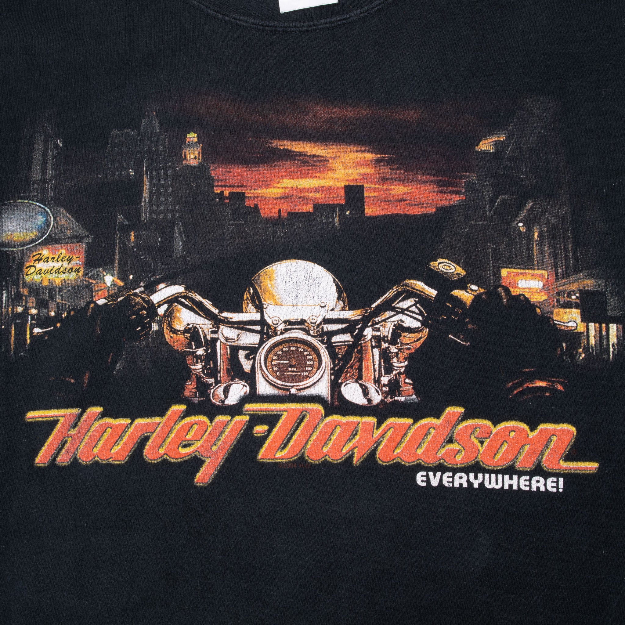 Vintage Harley Davidson Junction City Kansas 2004 Tee Shirt Large Made In Usa