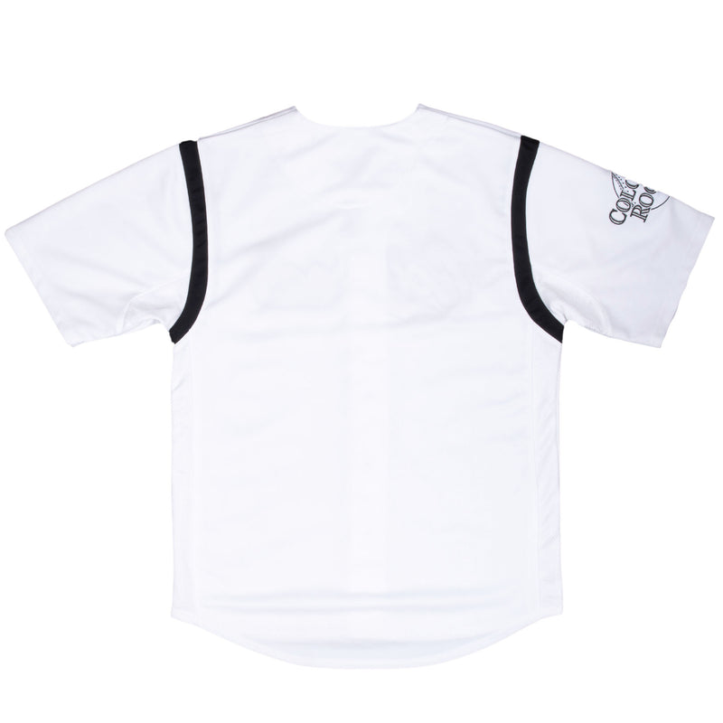 Vintage Mlb Colorado Rockies White Jersey Size Large 2000S