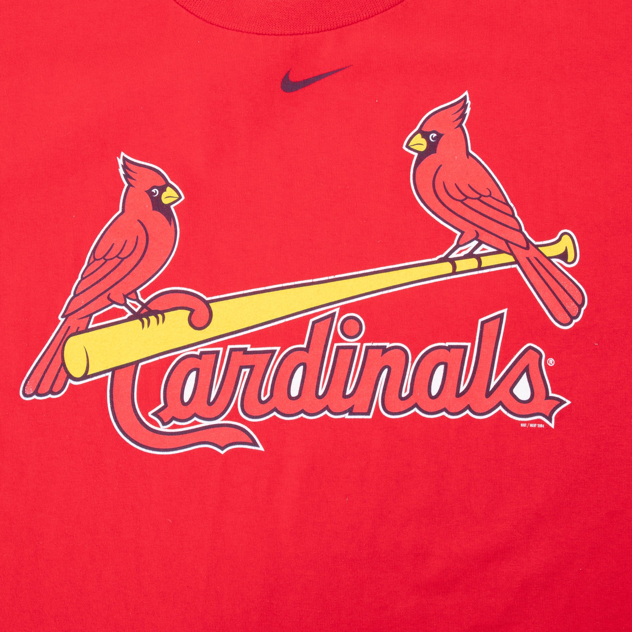 Vintage Mlb St Louis Cardinals Center Swoosh Nike Tee Shirt 2000S Size Large