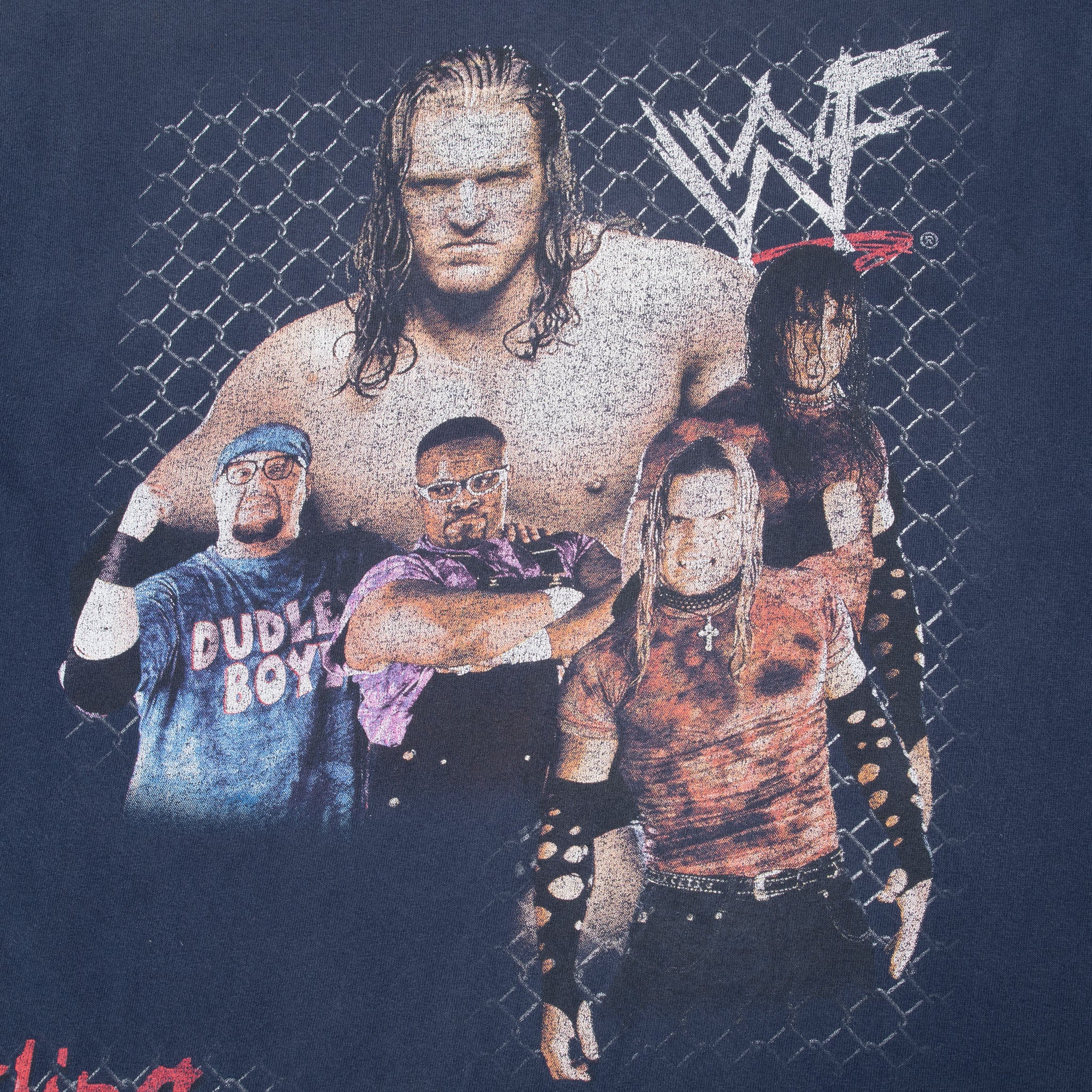 Vintage WWF WWE Raw As We Wanna Be The Rock Kane Wrestling Tee Shirt 2001 Size XL Youth