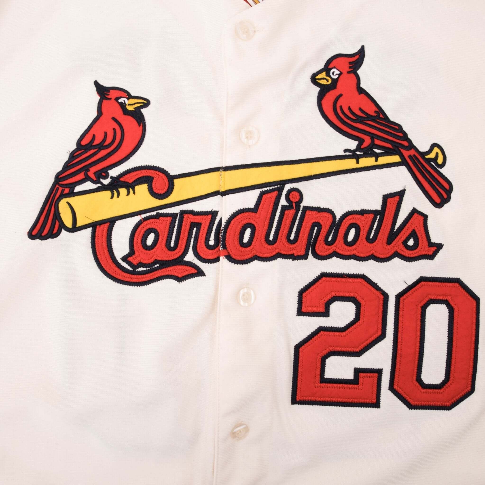 Vintage MLB St Louis Cardinals Lou Brock #20 Mitchell & Ness Coopertown Collection Jersey 1964 Size 52 Deadstock 