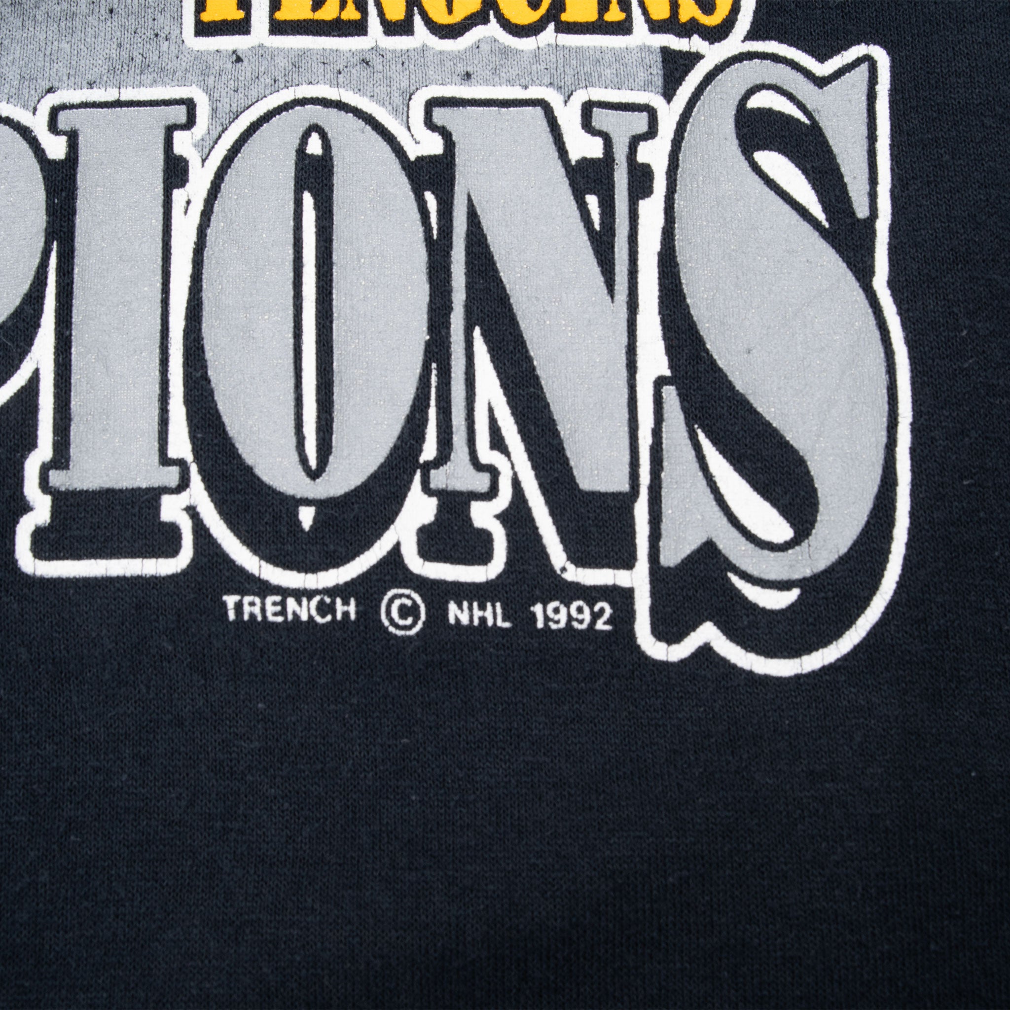 VINTAGE NHL PITTSBURGH PENGUINS STANLEY CUP 1992 TEE SHIRT MEDIUM MADE IN USA