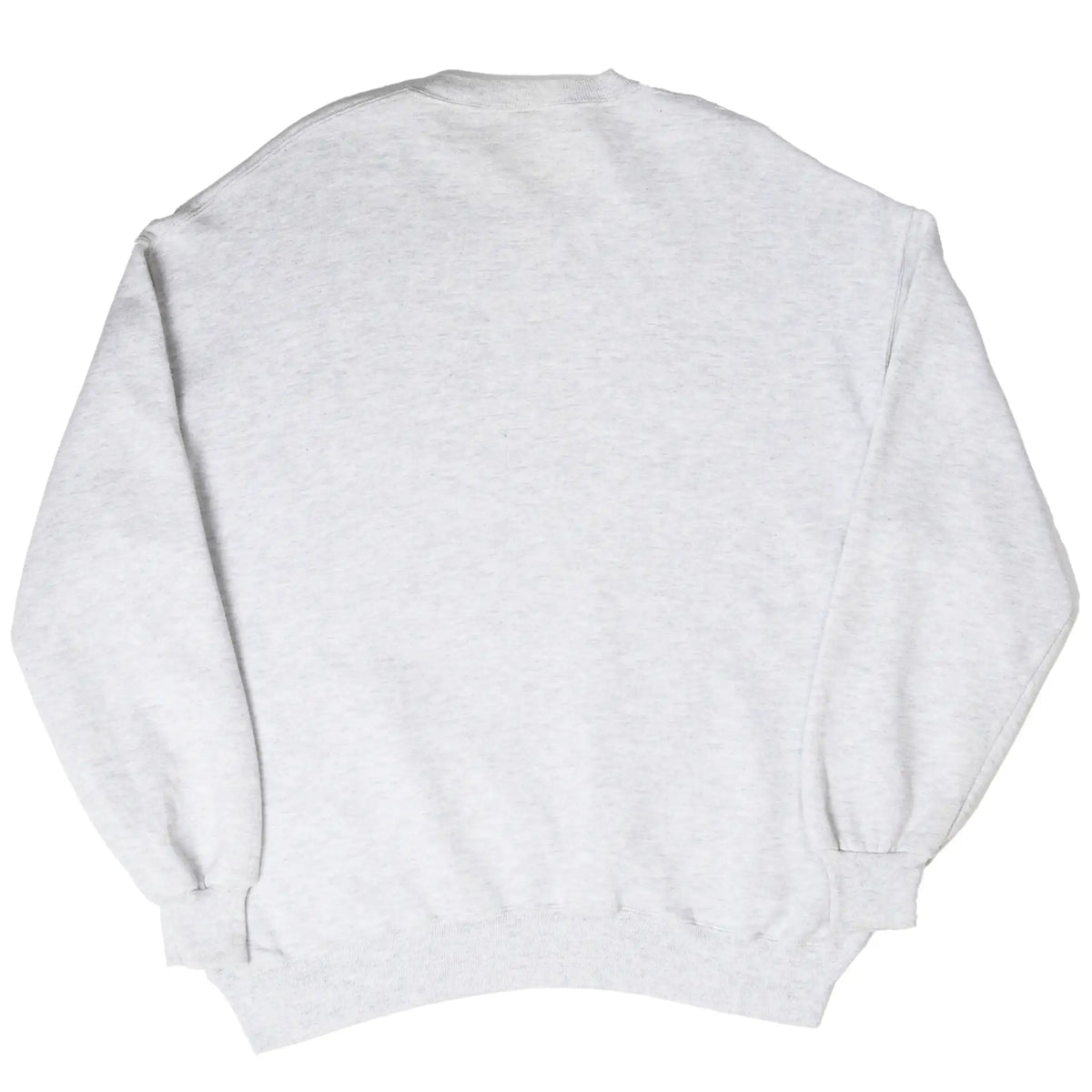 Back of plain gray Wisconsin Badgers crewneck sweatshirt