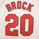 Vintage MLB St Louis Cardinals Lou Brock #20 Mitchell & Ness Coopertown Collection Jersey 1964 Size 52 Deadstock 